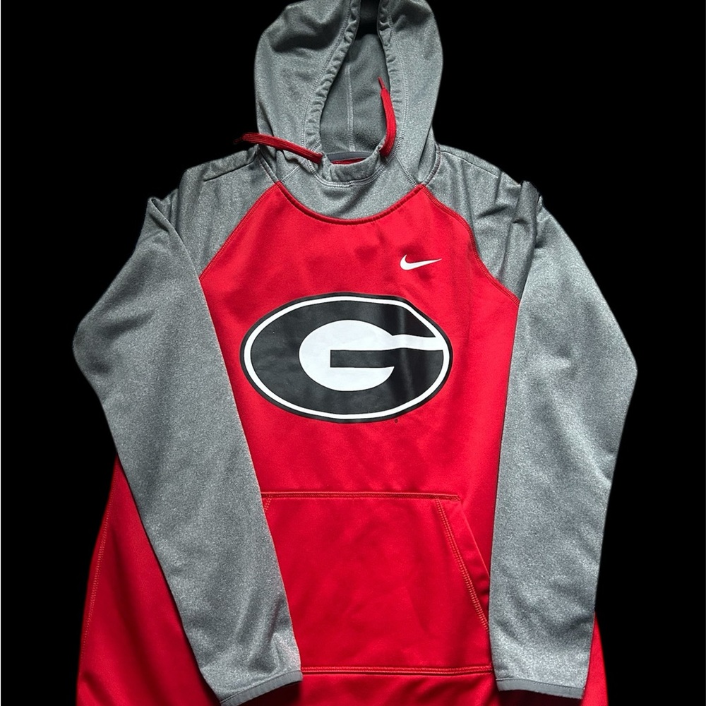 Red and Gray Georgia Bulldogs Nike Hoodie